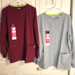 NWT Scrub Star Active Warm-up Jacket set of 2 Size Small